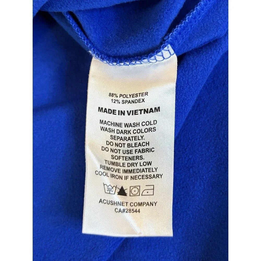 FOOTJOY 1/2 Zip Pullover Golf Vest Men XL Blue Gilet Mock Neck Performance